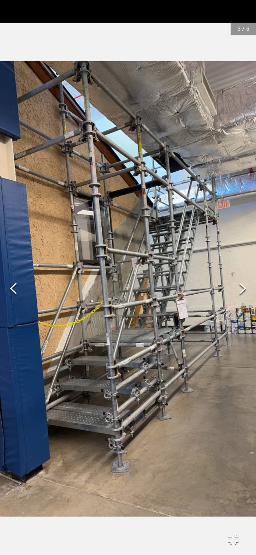 Commercial scaffolding and access material