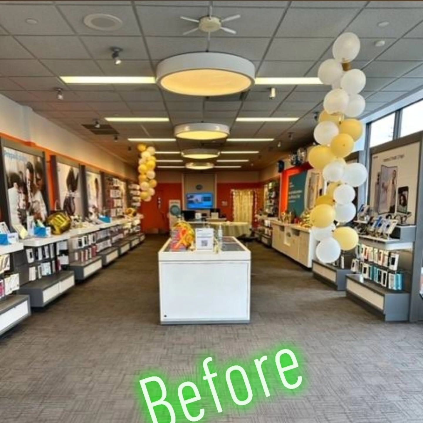 Retail store cleanout, before