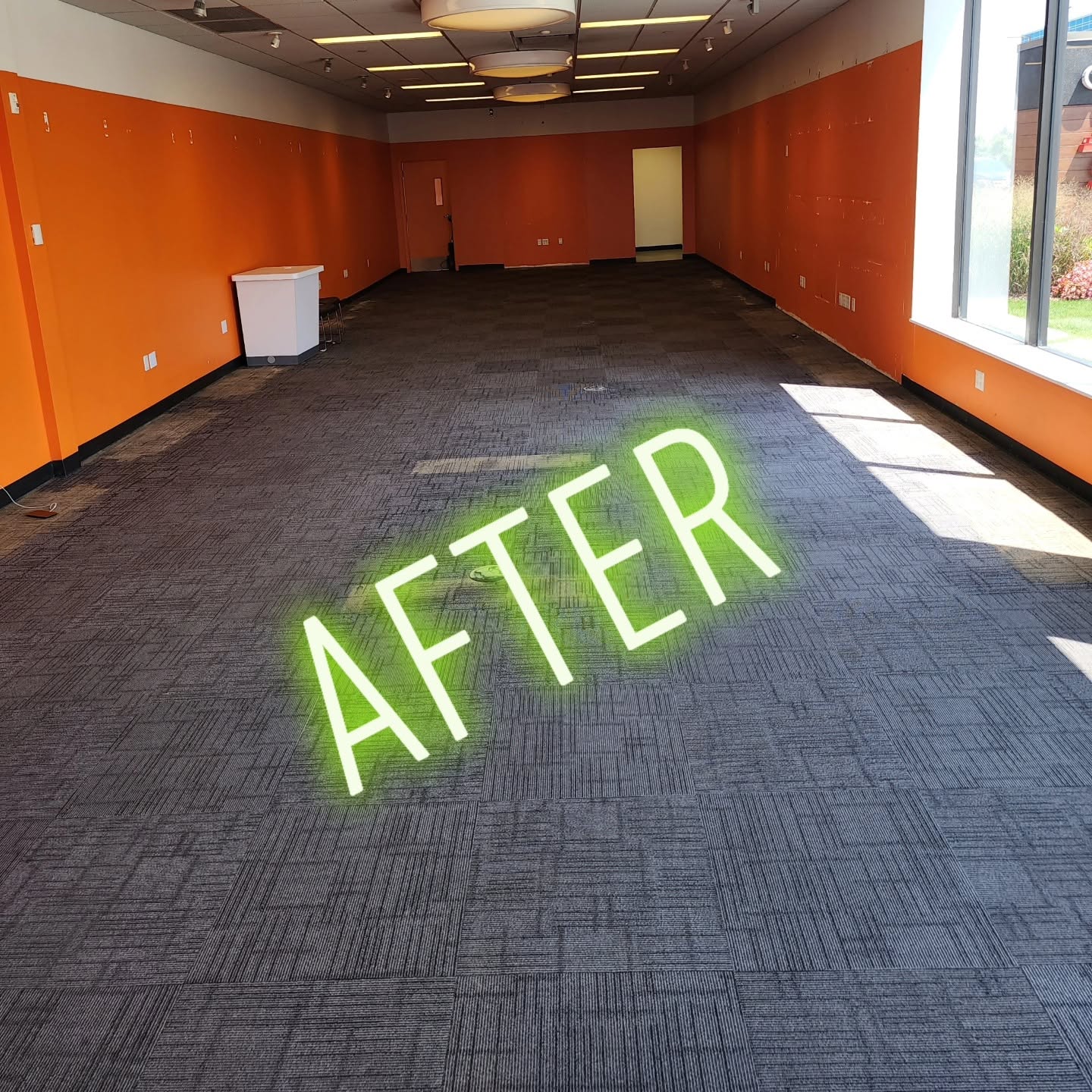 Retail store cleanout, after
