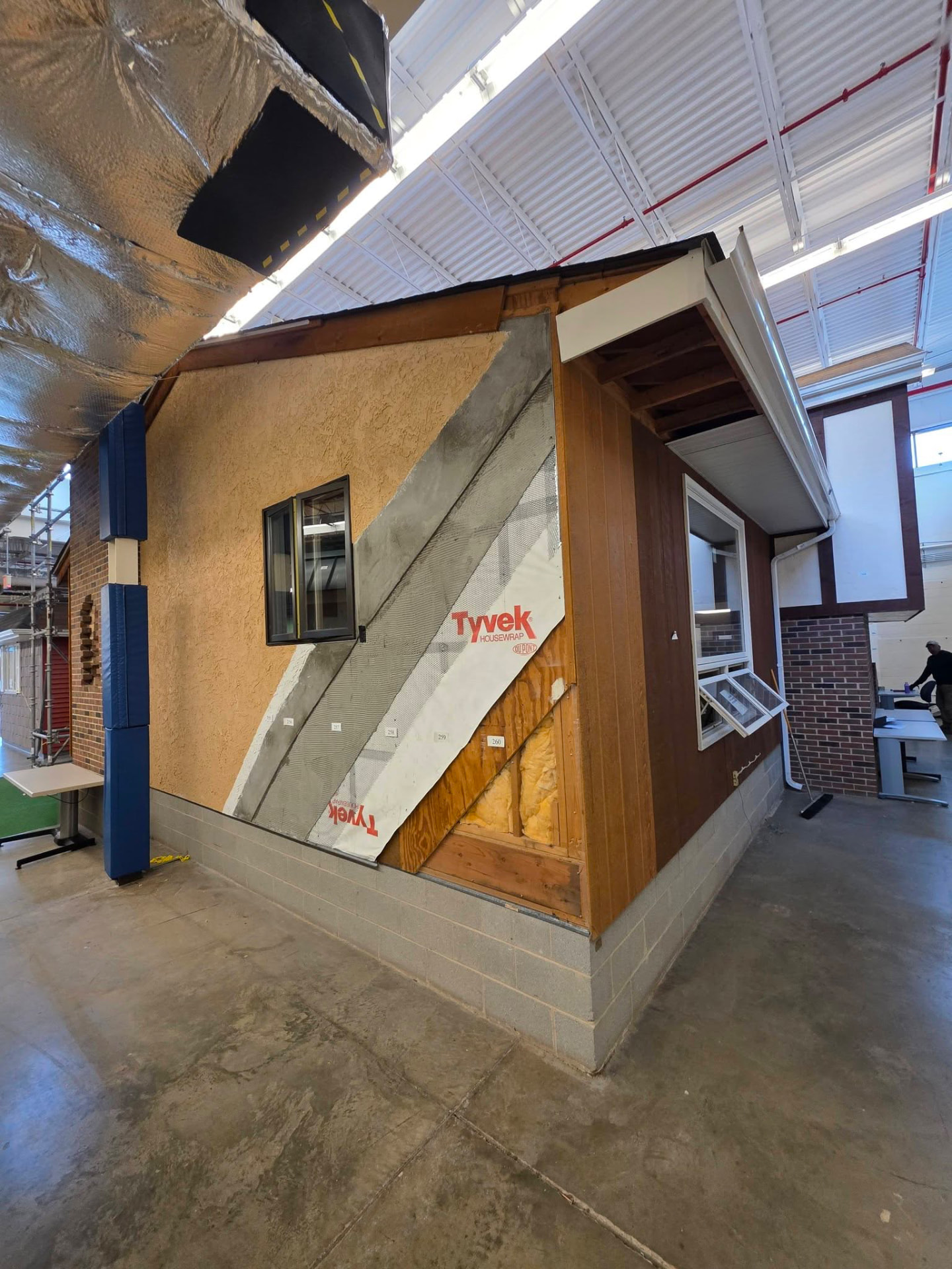 Commercial building interior cleared